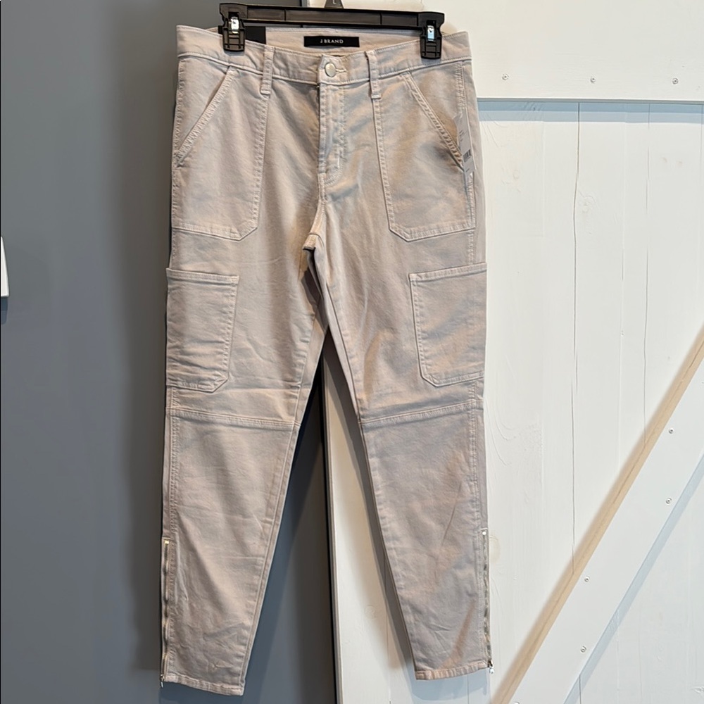 J Brand Light Beige Utility Pants, Size 30, NWT